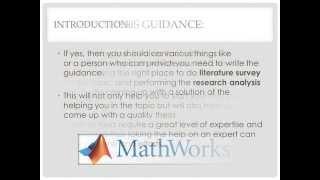 MATLAB Thesis Guidance in Sector 17 Chandigarh