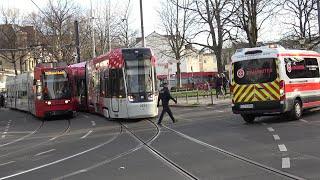 Erster Unfall mit nagelneuer Straßenbahn - Betrunkener wird von Bahn erfasst in Bonn am 20.12.24