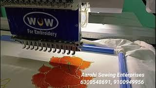 WOW Embroidery Machine delivered to Anitha Pathipati, Famous YouTuber by Aarohi Sewing Enterprises