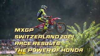 MxGP Switzerland  2024 results  Honda domination, PreeGrid by WSBK rider Dominique Aegerter