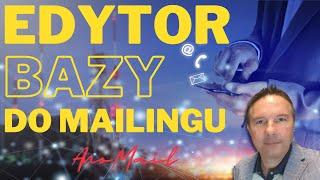 Edytor bazy kontaktów e-mail do mailingu - AnoMail Software