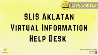 #UPSLISLib SAVIHD INFORMATIONAL VIDEO