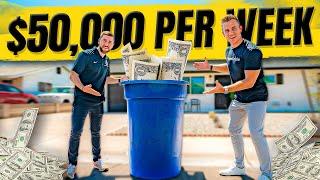 $200,000 Per Month Taking People’s Trash Cans Out