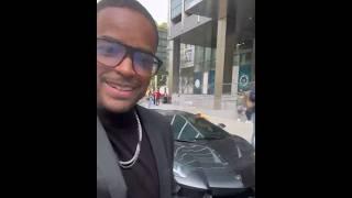 Larenz Tate Is Outside Livin That Lambo Life! 