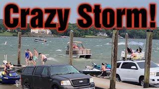 More Crazy Storm And Wind Sends Boaters Rushing To Dock!