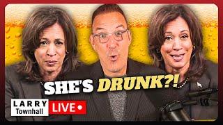 BREAKING: Kamala's Drinking Problem EXPOSED! Democrats Release INEBRIATED VIDEO! | LARRY Live!