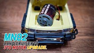 "Mn82 RC Land Cruiser 79 370motor upgrade./RC 랜드크루져 370모터 업그레이드하기./rccars