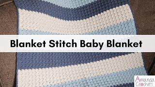 Blanket Stitch Baby Blanket