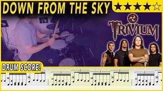 Down from the Sky - Trivium | DRUM SCORE Sheet Music Play-Along | DRUMSCRIBE