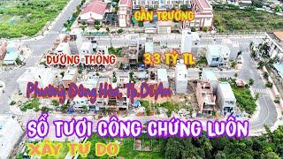 Bán Đất Đông Hoà Dĩ An (2255) Đường 12m Thông 2 Đầu, Khu Dân Cư Mà Xây Tự Do