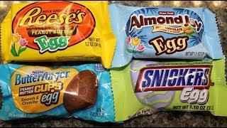 Reese’s Peanut Butter, Almond Joy, Butterfinger Peanut Butter Cups & Snickers Egg Review