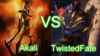 Akali vs TwistedFate - Mid S4 Ranked Gameplay 4.18