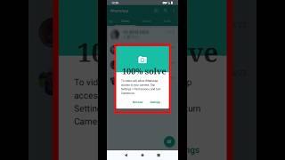 to call allow whatsapp access to your microphone tap settings | whatsapp video call problem #shorts