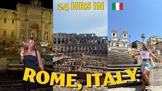 24 hrs in Rome! (Trevi Fountain, Colosseum)