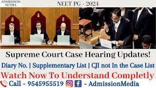 NEET PG 2024 Supreme Court Case Hearing Live #neetpg2024