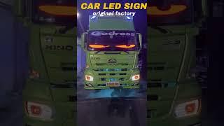 LED Car Devil Eyes Panel Flex Car Window LED Sign Display Screen Flexible Soft Screen #ledsign