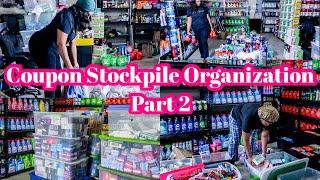 How I Clean & Organize My Coupon Stockpile | Part 2 | Garage Cleaning, Organizing & Decluttering!