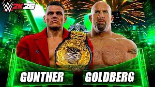 WWE 2K25: Gunther Vs Goldberg Gameplay Notion!