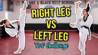 GOOD Leg vs BAD Leg Taekwondo Challenge | Samery Moras