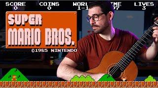 Super Mario Bros. Main Theme - Can I play ALL the parts on 1 guitar?? | TVonGuitar