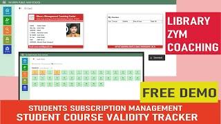 Student Courses or Packages Management Software.