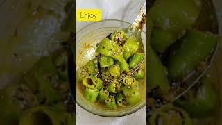 Instant Green Chilli Pickle | Mirchi Achar Recipe| Moti Mirch ka achar #shorts #achar #ytshorts