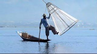 Fisherman on the Inle Lake in Burma