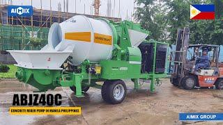 ABJZ40C Concrete Mixer Pump in Manila Philippines