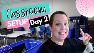 Setting up my 4th Grade Classroom Day 2 - Feeling more productive