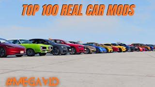 TOP 100 REAL CAR MODS IN BEAMNG DRIVE [MEGA VIDEO]