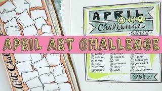 APRIL ART CHALLENGE | prompts & free downloads!