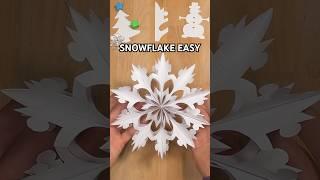 DIY CAPTIVATING SNOWFLAKE EASY | BEST PAPER SNOWFLAKE STEP BY STEP