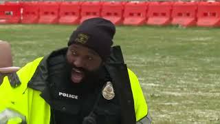 Crossing guard's dance moves while directing traffic go viral