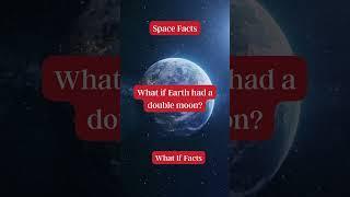 What if Earth had a double moon? #whatiffacts #Facts #spacefacts #earthfacts #amazingfacts