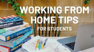 Working From Home Tips for Students