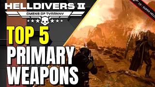 TOP 5 Primary Weapons VS. the Terminids | Helldivers 2