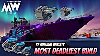 RF Admiral Basisty & Den Sho gun(203mm) with Deadliest build- Modern Warships