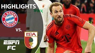 HARRY KANE HAT TRICK  Bayern Munich vs. FC Augsburg | Bundesliga Highlights | ESPN FC