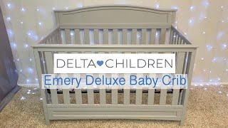 Delta Children Emery Deluxe 6-in-1 Convertible Crib | Unboxing, Assembly, and Review