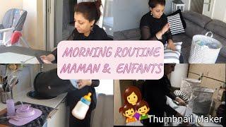 [ MORNING ROUTINE MAMAN AU FOYER ] Routine du matin/FAMILLE NOMBREUSE / VACANCE /SUMMER