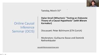 Dylan Small: Testing an Elaborate Theory of a Causal Hypothesis