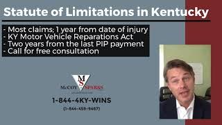 What is the statute of limitations for personal injury cases in Kentucky? | McCoy and Sparks Law