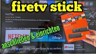 fire tv stick anschließen und einrichten - Amazon fire tv stick in Betrieb nehmen