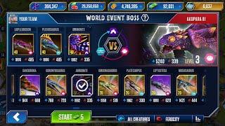 WORLD EVENT BOSS AKUPARA 81 - JURASSIC WORLD THE GAME