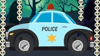 Police Car | Haunted Place | Scary Car | Halloween Video for Kids & Toddlers