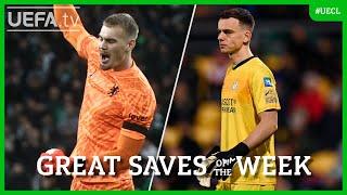 #UECL Great Saves Matchday 2 | Jørgensen, Pöhls