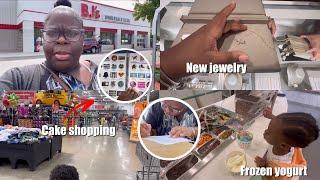 VLOG| PREPARING FOR ELIJAH’S 6th BIRTHDAY  PART 1 , CAKE SHOPPING , NEW JEWELRY + MY BOO ???