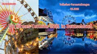 Die Kirmes-Termine 05.2025 in DeutschlandVolksfest-Veranstaltungen Terminkalender 2025