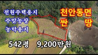 천안 동면 542평 9,200만원 급매물토지입니다