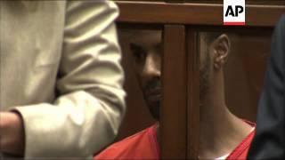 Former NFL all-pro safety Darren Sharper was ordered to remain in a California jail by a judge Thurs